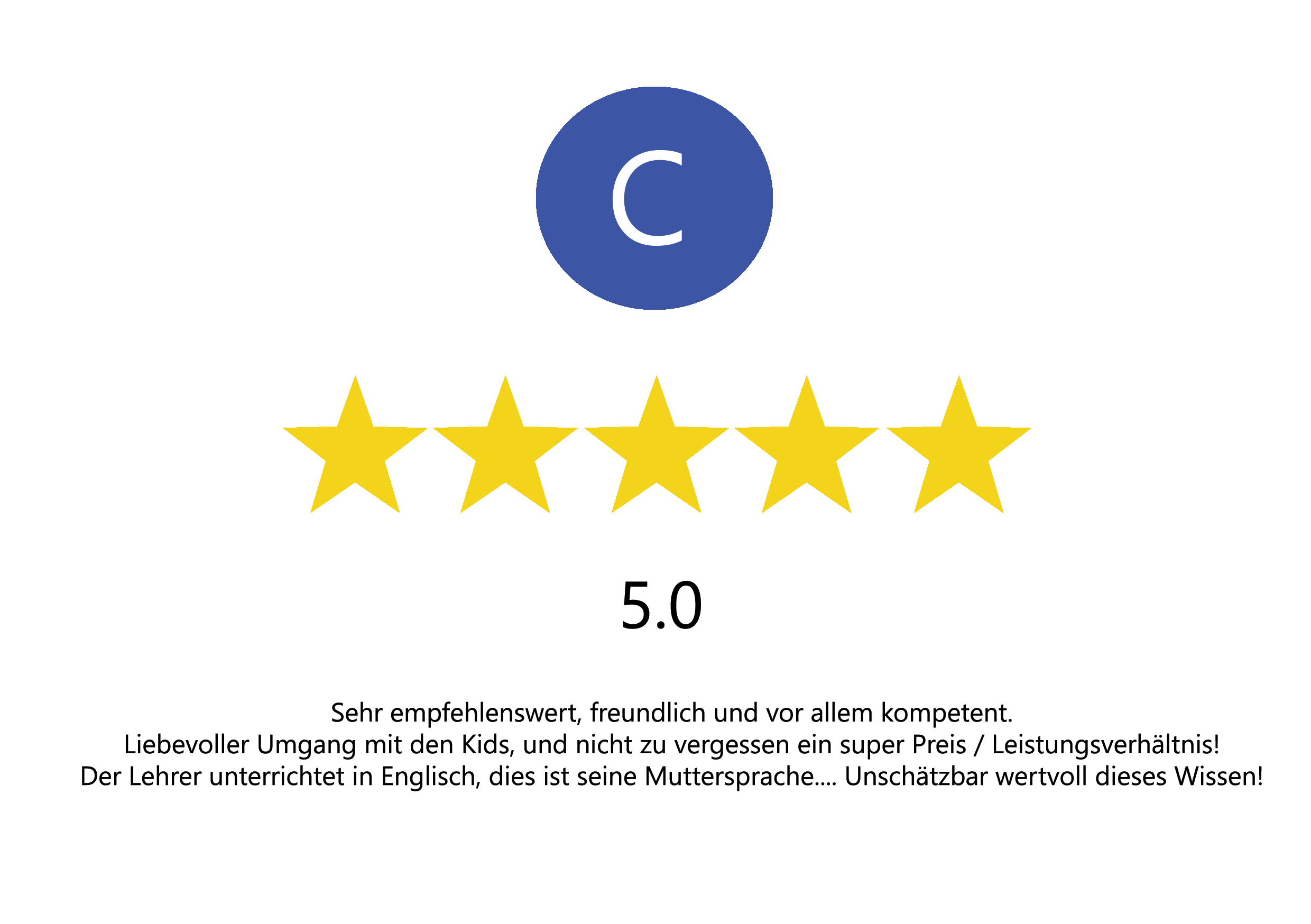 Google Bewertung: Deutsch für Kinder Frankfurt – Learning Zone
