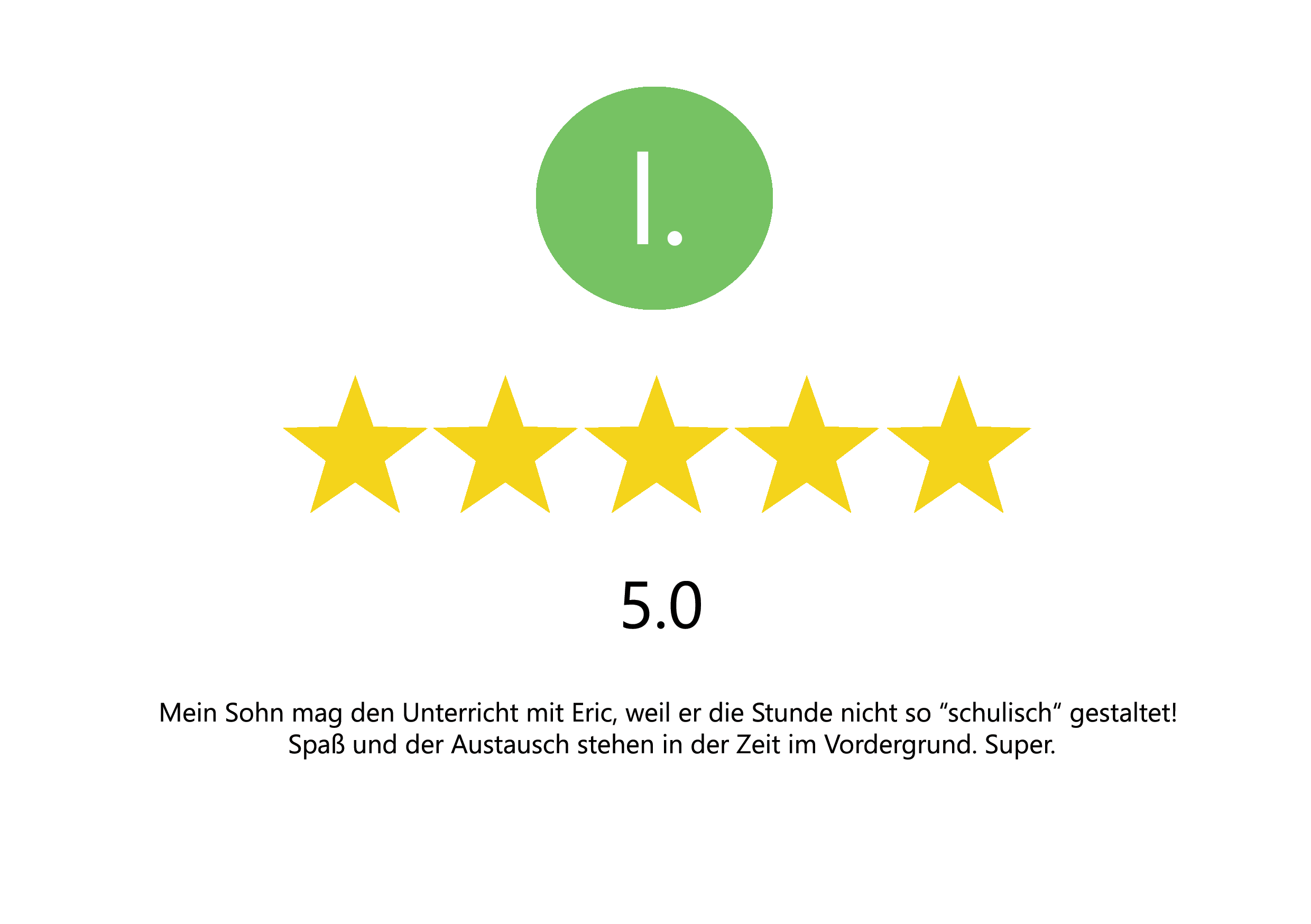 Google Bewertung: Konversationskurs Englisch Frankfurt – Learning Zone